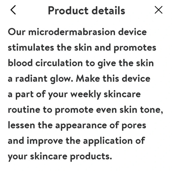 New Vanity Planet Microdermabrasion Wand exfoliating smooth + brighten skincare - Picture 6 of 7